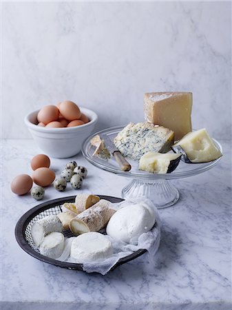 Selection of cheese and eggs Stock Photo - Premium Royalty-Free, Code: 649-06812167