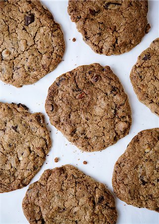 excellent - Homemade oat cookies Foto de stock - Sin royalties Premium, Código: 649-06812907