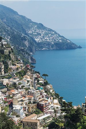 simsearch:649-02054287,k - Houses on hillside, Positano, Amalfi Peninsula, Campania, Italy Stock Photo - Premium Royalty-Free, Code: 649-07064004