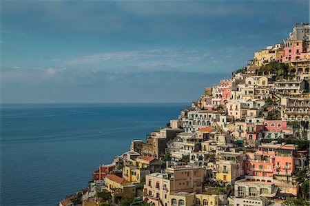 simsearch:649-02054287,k - Houses on hillside, Positano, Amalfi Peninsula, Campania, Italy Stock Photo - Premium Royalty-Free, Code: 649-07064002