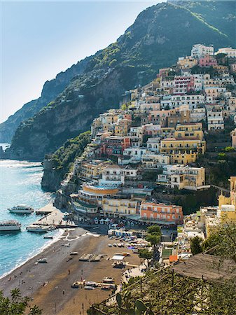 simsearch:649-07063397,k - Houses on hillside, Positano, Amalfi Peninsula, Campania, Italy Foto de stock - Sin royalties Premium, Código: 649-07064003
