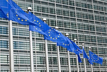 flag pole - European parliament building, Brussels, Belgium Stock Photo - Premium Royalty-Free, Code: 649-07063499