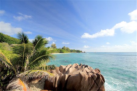seychelles - Coast of La Digue, Seychelles Stock Photo - Premium Royalty-Free, Code: 649-07238438