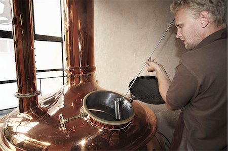 Man working at brewery Stock Photo - Premium Royalty-Free, Code: 649-07238703