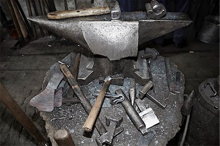 Blacksmith tools Stock Photo - Premium Royalty-Free, Code: 649-07238718