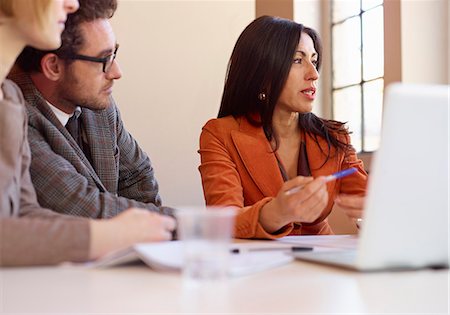 Office colleagues in meeting Stock Photo - Premium Royalty-Free, Code: 649-07239261