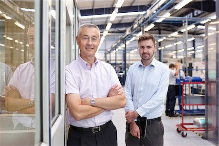 simsearch:649-07239373,k - Portrait of engineers in engineering factory Stock Photo - Premium Royalty-Free, Code: 649-07239356