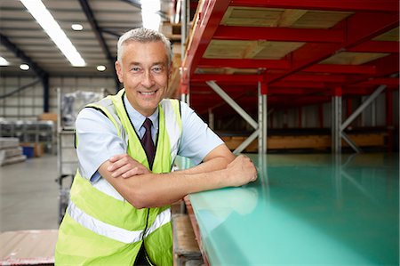 simsearch:649-07239373,k - Portrait of warehouse manager in engineering warehouse Stock Photo - Premium Royalty-Free, Code: 649-07239393