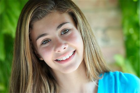 simsearch:649-07239584,k - Portrait of teenage girl looking at camera, close up Stock Photo - Premium Royalty-Free, Code: 649-07239611