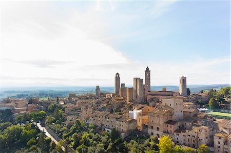 View of San Gimignano, Tuscany, Italy Foto de stock - Sin royalties Premium, Código: 649-07280995