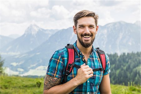 Portrait of young man, Tyrol, Austria Stock Photo - Premium Royalty-Free, Code: 649-07437597