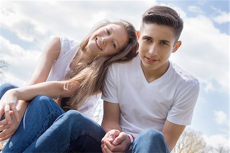 simsearch:649-07648247,k - Angled portrait of teenage couple Stock Photo - Premium Royalty-Free, Code: 649-07648246