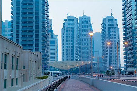 dubai - Dubai Marina at daytime, United Arab Emirates Stock Photo - Premium Royalty-Free, Code: 649-07710303