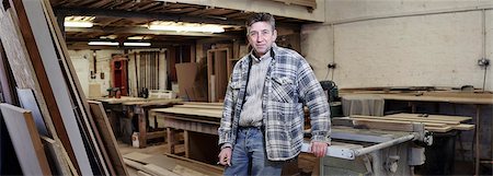 Portrait of a cabinet maker in his workshop Stock Photo - Premium Royalty-Free, Code: 649-07804370