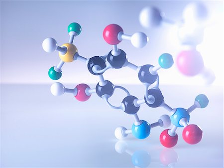 estructura - Molecular model Photographie de stock - Premium Libres de Droits, Code: 649-07804515