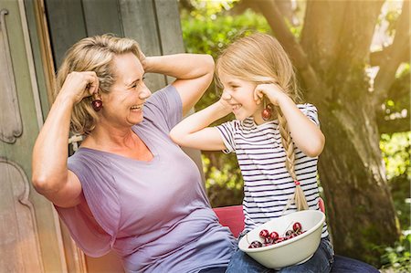 Grandmother and granddaughter together Stock Photo - Premium Royalty-Free, Code: 649-07905153