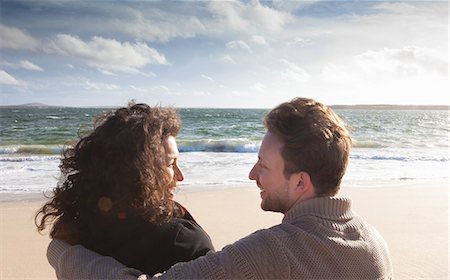 simsearch:649-07437331,k - Couple relaxing on beach, Connemara, Ireland Stock Photo - Premium Royalty-Free, Code: 649-08060230