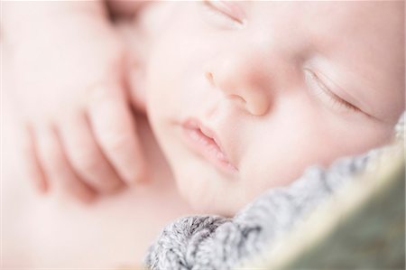 simsearch:614-07031850,k - Close up of baby sleeping Stock Photo - Premium Royalty-Free, Code: 649-08125133