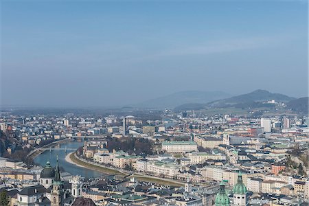 Cityscape view from Fortress Hohensalzburg, Salzburg, Austria Stock Photo - Premium Royalty-Free, Code: 649-08125657