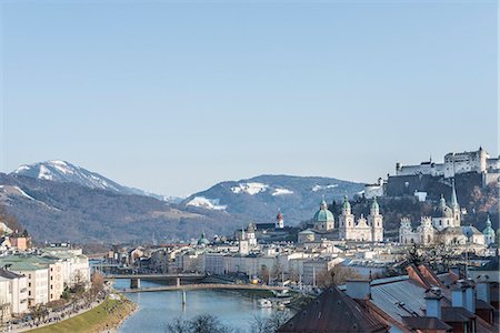 View of Fortress Hohensalzburg, Salzburg, Austria Stock Photo - Premium Royalty-Free, Code: 649-08125659