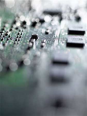 selective focus computer no people - Close up of mother board of laptop Stock Photo - Premium Royalty-Free, Code: 649-08238258