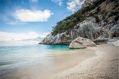 simsearch:614-06814364,k - Coastline and rocky beach, Ogliastra, Sardinia, Italy Stock Photo - Premium Royalty-Free, Code: 649-08479378