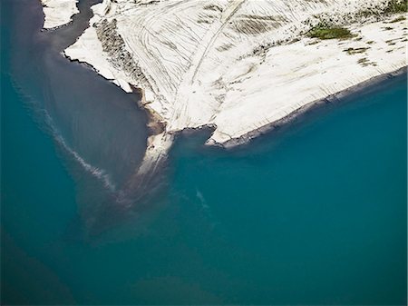 Aerial view of strip coal mining field Stock Photo - Premium Royalty-Free, Code: 649-08561913