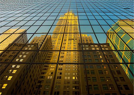 Buildings reflected, New York City, USA Stock Photo - Premium Royalty-Free, Code: 649-08562152