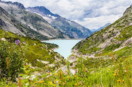 Lake, Grimsel Pass, Switzerland Stock Photo - Premium Royalty-Free, Code: 649-08824878