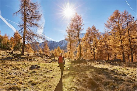 simsearch:649-08086253,k - Woman hiking, rear view, Schnalstal, South Tyrol, Italy Stock Photo - Premium Royalty-Free, Code: 649-08840491