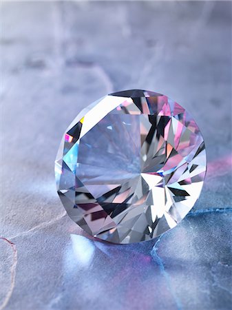 Diamond on piece of granite, close-up Stock Photo - Premium Royalty-Free, Code: 649-08902155