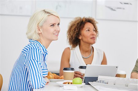 simsearch:649-07238396,k - Female architect team listening during meeting Stock Photo - Premium Royalty-Free, Code: 649-08950757