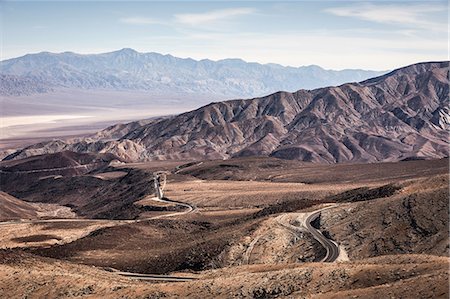 simsearch:700-03891190,k - Landscape with winding road in Death Valley National Park, California, USA Stock Photo - Premium Royalty-Free, Code: 649-08968966