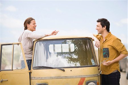 female truck driver - Tourists Stock Photo - Premium Royalty-Free, Code: 649-09002371