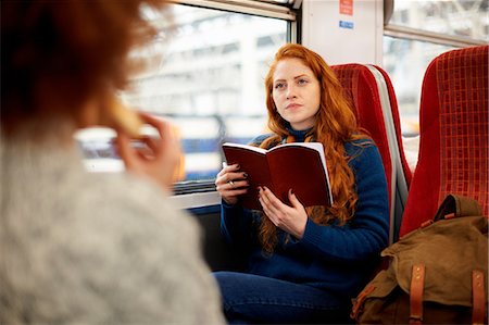 Friends on train, London Stock Photo - Premium Royalty-Free, Code: 649-09078047