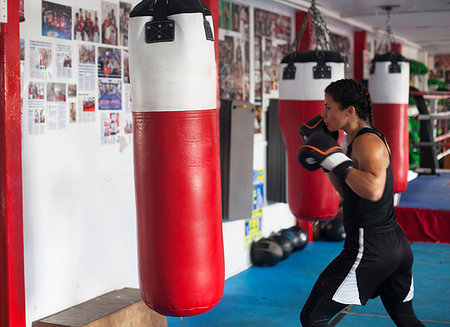 Female boxer training in gym Stock Photo - Premium Royalty-Free, Code: 649-09212762