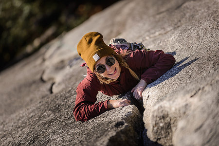 rock climbing closeup - Rock climber gripping onto cracks, Malamute, Squamish, Canada Stock Photo - Premium Royalty-Free, Code: 649-09213236