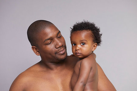 simsearch:6116-07236010,k - Portrait of father and baby boy Stock Photo - Premium Royalty-Free, Code: 649-09275944
