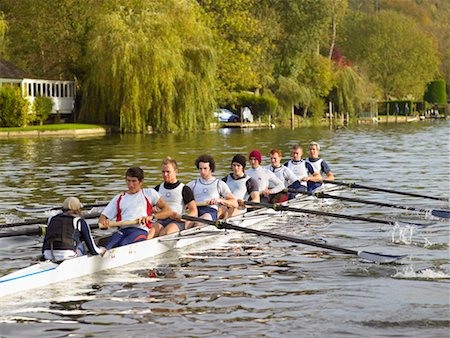 eight (quantity) - Full eight rowing. Stock Photo - Premium Royalty-Free, Code: 649-01754870