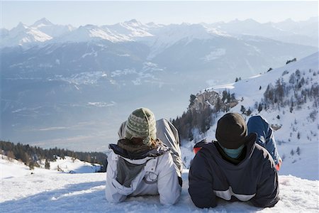 Young woman and man looking at view Stock Photo - Premium Royalty-Free, Code: 649-02054080