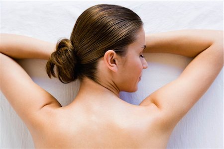 simsearch:649-06164622,k - Woman waiting being massaged Stock Photo - Premium Royalty-Free, Code: 649-02731232