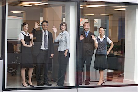simsearch:649-02667002,k - Portrait of five business people Stock Photo - Premium Royalty-Free, Code: 649-03078677