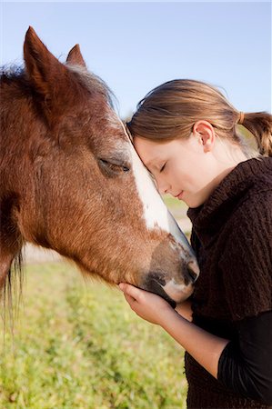 pony - Girl with horse Stock Photo - Premium Royalty-Free, Code: 649-03448586