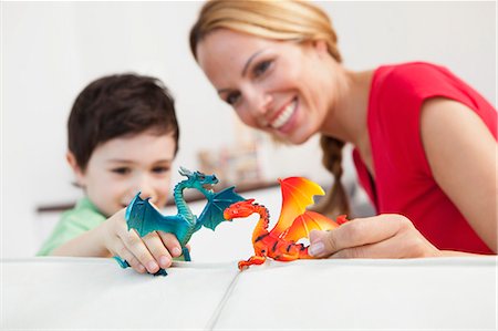 simsearch:649-03770663,k - mother and son playing Stock Photo - Premium Royalty-Free, Code: 649-03666106