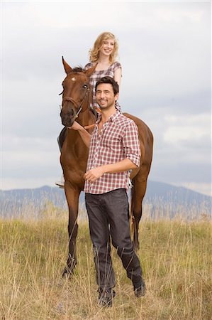 People and horses Stock Photo - Premium Royalty-Free, Code: 649-03769020