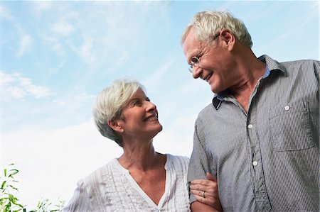 Senior couple walking close-up Stock Photo - Premium Royalty-Free, Code: 649-03769251