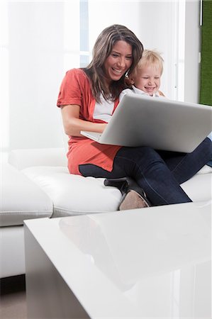 simsearch:649-06304951,k - Mother and son using laptop Stock Photo - Premium Royalty-Free, Code: 649-03770658