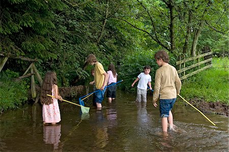 simsearch:649-03775589,k - Kids fishing in the river Stock Photo - Premium Royalty-Free, Code: 649-03771499