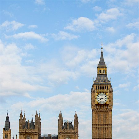 UK, London, Big Ben against sky Stock Photo - Premium Royalty-Free, Code: 640-05760941
