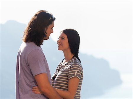 simsearch:640-06050299,k - Italy, Amalfi Coast, Ravello, Young couple looking at each other Stock Photo - Premium Royalty-Free, Code: 640-06050002